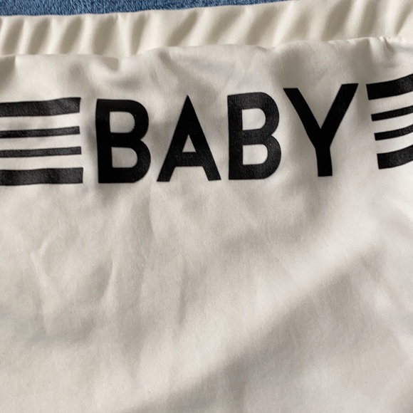 Fashion Nova WhiteTube top says “Baby” OS - Picture 2 of 4